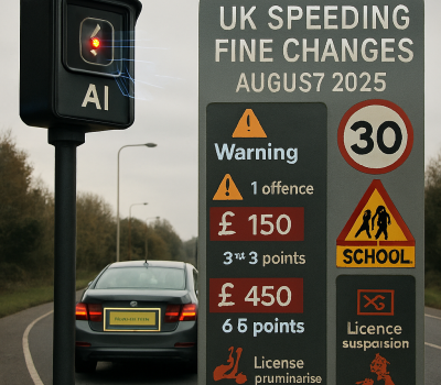 Read more about UK Speeding Fine Changes August 2025 – AI Cameras Target Repeat Offenders